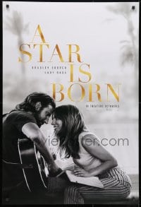 9w906 STAR IS BORN teaser DS 1sh 2018 Bradley Cooper stars and directs, romantic image w/Lady Gaga!