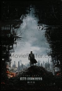 9w909 STAR TREK INTO DARKNESS teaser DS 1sh 2013 cool image of rubble & Benedict Cumberbatch!