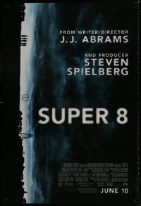 9w916 SUPER 8 advance DS 1sh 2011 Kyle Chandler, Elle Fanning, cool design & stormy image!