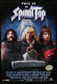 9w210 THIS IS SPINAL TAP 27x40 video poster R2000 Rob Reiner heavy metal rock & roll cult classic!