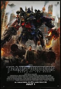 9w940 TRANSFORMERS: DARK OF THE MOON advance DS 1sh 2011 directed by Michael Bay!