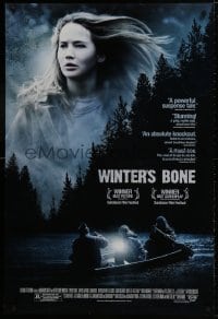 9w975 WINTER'S BONE DS 1sh 2010 Jennifer Lawrence, Missouri Ozarks poverty meth mystery thriller!
