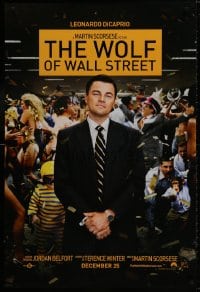 9w981 WOLF OF WALL STREET teaser DS 1sh 2013 Martin Scorsese directed, Leonardo DiCaprio!