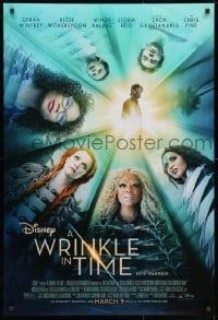 9w988 WRINKLE IN TIME advance DS 1sh 2018 Oprah Winfrey, Reese Witherspoon, wild fantasy image!