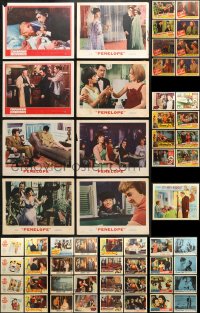 9x096 LOT OF 97 LOBBY CARDS 1940s-1960s incomplete sets from a variety of different movies!
