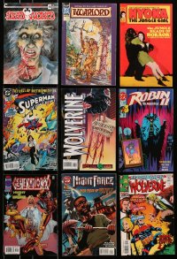 9x038 LOT OF 9 COMIC BOOKS 1980s-1990s Dead World, Warlord, Nyoka, Superman, Wolverine & more!