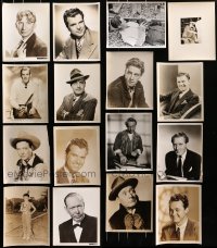 9x334 LOT OF 23 8X10 STILLS OF ACTOR PORTRAITS 1940s-1950s images of leading & supporting men!