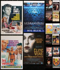 9x471 LOT OF 19 UNFOLDED BELGIAN POSTERS 1970s-1990s great images from a variety of movies!