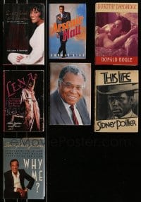 9x156 LOT OF 7 BLACK ACTOR AND SINGER BIOGRAPHY HARDCOVER BOOKS 1980s-1990s Dandridge, Horne!