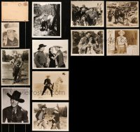 9x343 LOT OF 11 WESTERN 8X10 STILLS 1920s-1950s a variety of cowboy images, John Wayne and more!