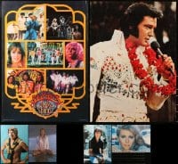 9x440 LOT OF 6 UNFOLDED 20X28 COMMERCIAL POSTERS 1970s great images of Elvis & top celebrities!