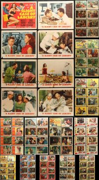 9x093 LOT OF 112 LOBBY CARDS 1940s-1950s complete sets of cards from 14 different movies!