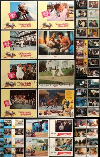 9x107 LOT OF 60 LOBBY CARDS 1960s-1980s incomplete sets from a variety of different movies!