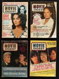 9x204 LOT OF 4 MOVIE DIGEST MAGAZINES 1972 filled with great images & articles!
