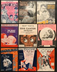 9x021 LOT OF 9 SHEET MUSIC 1930s-1940s great songs from a variety of different movies!