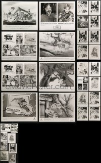 9x324 LOT OF 32 WALT DISNEY TV AND VIDEO CARTOON 8X10 STILLS 1970s-1990s cool animation images!