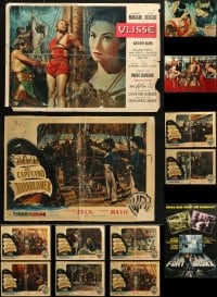 9x422 LOT OF 15 FORMERLY FOLDED LARGE AND SMALL ITALIAN PHOTOBUSTAS 1960s-1970s great scenes!