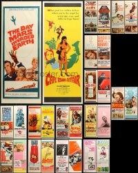 9x447 LOT OF 32 UNFOLDED INSERTS 1950s-1970s great images from a variety of different movies!