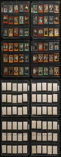 9x028 LOT OF 60 GERMAN CIGARETTE CARDS 1930s portraits of leading European stars of the day!