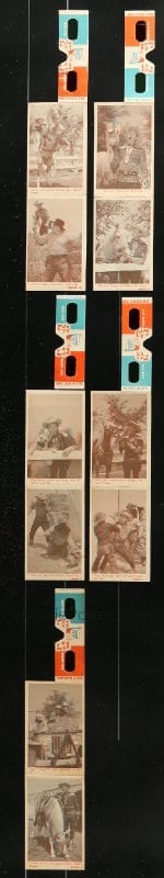 9x352 LOT OF 5 ROY ROGERS 3D PHOTO CARDS 1953 includes a pair of 3-D glasses for each!