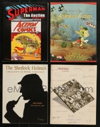 9x146 LOT OF 4 PROFILES IN HISTORY AUCTION CATALOGS 1990s-2000s Sherlock Holmes, Superman & more!