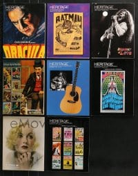 9x123 LOT OF 8 HERITAGE AUCTION CATALOGS 2000s-2010s movie posters, rock 'n' roll & more!