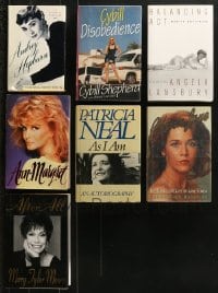 9x157 LOT OF 7 ACTRESS BIOGRAPHY HARDCOVER BOOKS 1980s-1990s Audrey Hepburn, Jane Fonda & more!