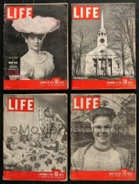 9x205 LOT OF 4 LIFE MAGAZINES 1942-1945 filled with images & articles from during World War II!
