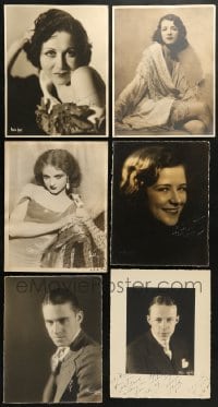 9x042 LOT OF 6 SIGNED DELUXE 11X14 STILLS 1920s-1930s actresses of silent & early sound movies!