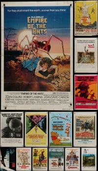 9x086 LOT OF 18 FOLDED ONE-SHEETS 1950s-1980s great images from a variety of different movies!