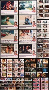 9x090 LOT OF 144 LOBBY CARDS 1970s-1980s complete sets of 8 cards from a variety of movies!