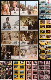 9x103 LOT OF 80 LOBBY CARDS 1950s-1970s complete sets of 8 from a variety of different movies!