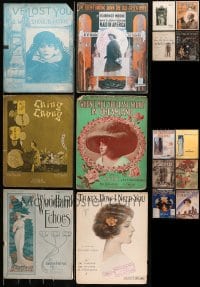 9x018 LOT OF 16 10.5X13.5 SHEET MUSIC 1900s-1910s a great variety of different songs!