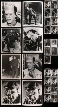 9x357 LOT OF 29 SON OF FRANKENSTEIN RE-STRIKE 8X10 STILLS 1970s great images of Boris Karloff!