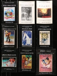 9x119 LOT OF 9 MARIE FRANCOISE ROBERT FRENCH AUCTION CATALOGS 2000s rare French movie posters!