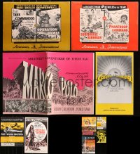 9x225 LOT OF 10 UNCUT AIP PRESSBOOKS 1950s-1970s advertising for a variety of different movies!