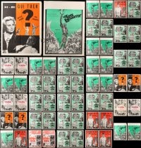 9x433 LOT OF 64 FORMERLY FOLDED 18x24 CANADIAN POSTERS 1960s-1970s a variety of movie images!