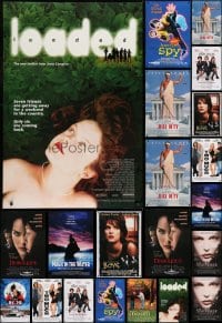9x507 LOT OF 39 UNFOLDED MOSTLY DOUBLE-SIDED 27X40 ONE-SHEETS WITH 3 OF EACH 1990s-2000s cool!