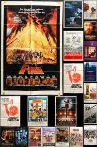 9x075 LOT OF 39 FOLDED ONE-SHEETS 1970s-1990s great images from a variety of different movies!