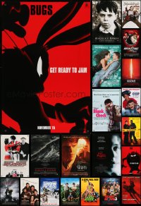 9x512 LOT OF 34 UNFOLDED MOSTLY DOUBLE-SIDED 27X40 ONE-SHEETS 1990s-2000s cool movie images!