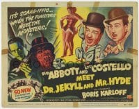9y002 ABBOTT & COSTELLO MEET DR. JEKYLL & MR. HYDE TC 1953 Bud & Lou meet monster Boris Karloff!