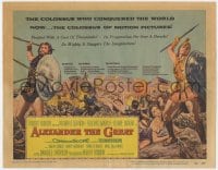 9y008 ALEXANDER THE GREAT TC 1956 art of Richard Burton & Frederic March as Philip of Macedonia!