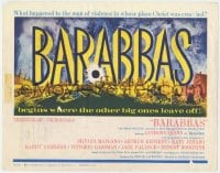 9y016 BARABBAS TC 1962 Richard Fleischer epic, Anthony Quinn & Silvana Mangano, cool art!