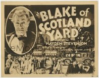 9y024 BLAKE OF SCOTLAND YARD TC 1927 Sherlock Holmes-like sci-fi fantasy serial, rare!