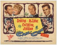 9y030 CAN-CAN TC 1960 Frank Sinatra, sexy Shirley MacLaine & Maurice Chevalier, Louis Jourdan!