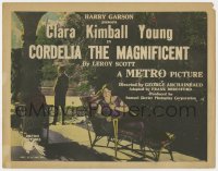 9y036 CORDELIA THE MAGNIFICENT TC 1923 rich Clara Kimball Young goes broke, but stays honest!
