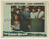 9y442 ENEMY BELOW LC #4 1957 Curt Jurgens, Kurt Kreuger, Theodore Bikel on a German U-boat!
