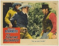 9y466 FIGHTING BUCKAROO LC 1943 cowboy hero Charles Starrett is caught by two bad guys!