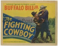 9y058 FIGHTING COWBOY TC 1933 great image of western hero Jay Wilsey as Buffalo Bill Jr., rare!