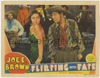 9y480 FLIRTING WITH FATE LC 1938 wacky cowboy Joe E Brown about to rhumba with sexy babe!
